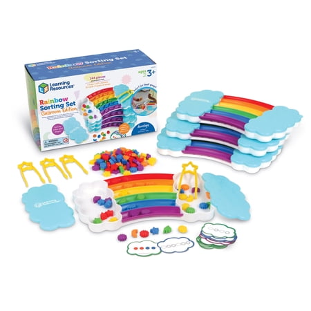 Learning Resources Rainbow Sorting Set Classroom Edition Toddler Sensory Toys, Ages 3+