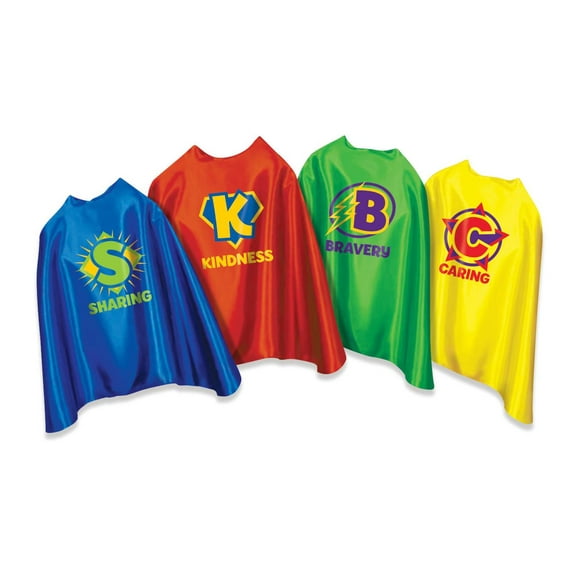 Learning Resources SEL Capes, Social Emotional Development, Language Skills, Hero Cape, One Size Fits All, 4 Capes, Ages 3+