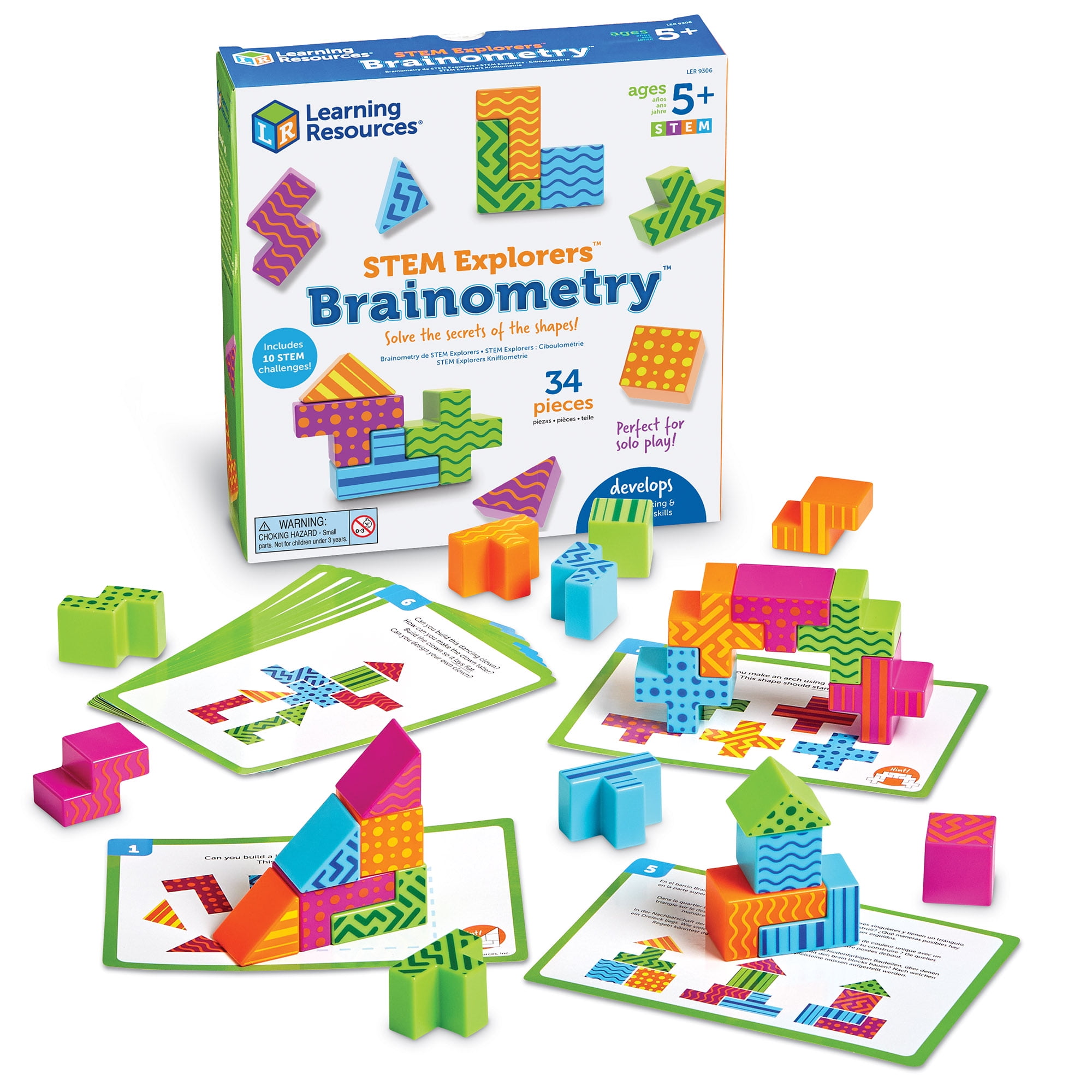 Learning Resources STEM Explorers Brainometry 3d Puzzle Brainteaser Ages 5 and Up