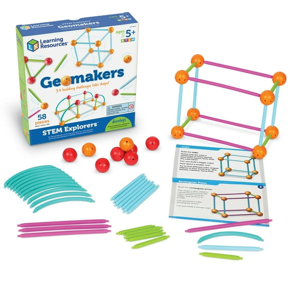Learning Resources STEM Explorers Geomakers -  Shapes for Kids Ages 5