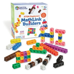 Learning Resources STEM Explorers MathLink Builders Kindergarten STEM Activities and Games for Kids Ages 5 and Up