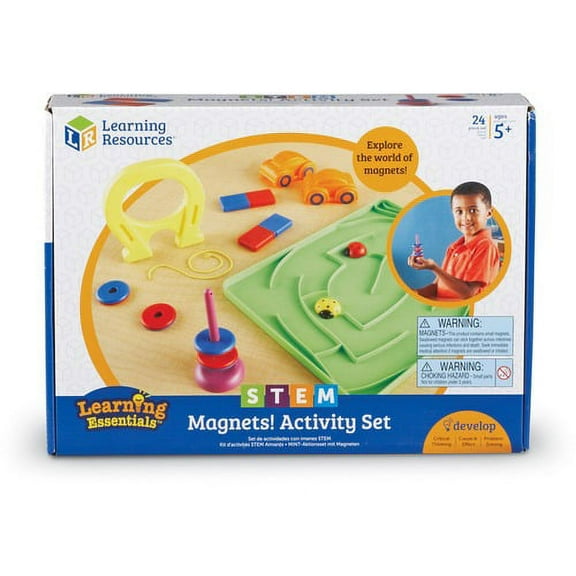 Learning Resources STEM Magnets Activity Set - Theme/Subject: Fun - Skill Learning: STEM, Exploration - 5-9 Year - 1 Each | Bundle of 5 Each