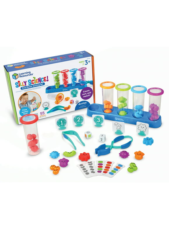 Learning Resources Silly Science Sorting Set - 55 Pieces, Preschool Learning Toys for Boys and Girls Ages 3+
