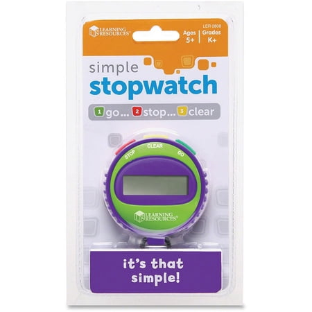 Learning Resources Simple Stopwatch - 1 Each | Bundle of 5 Each