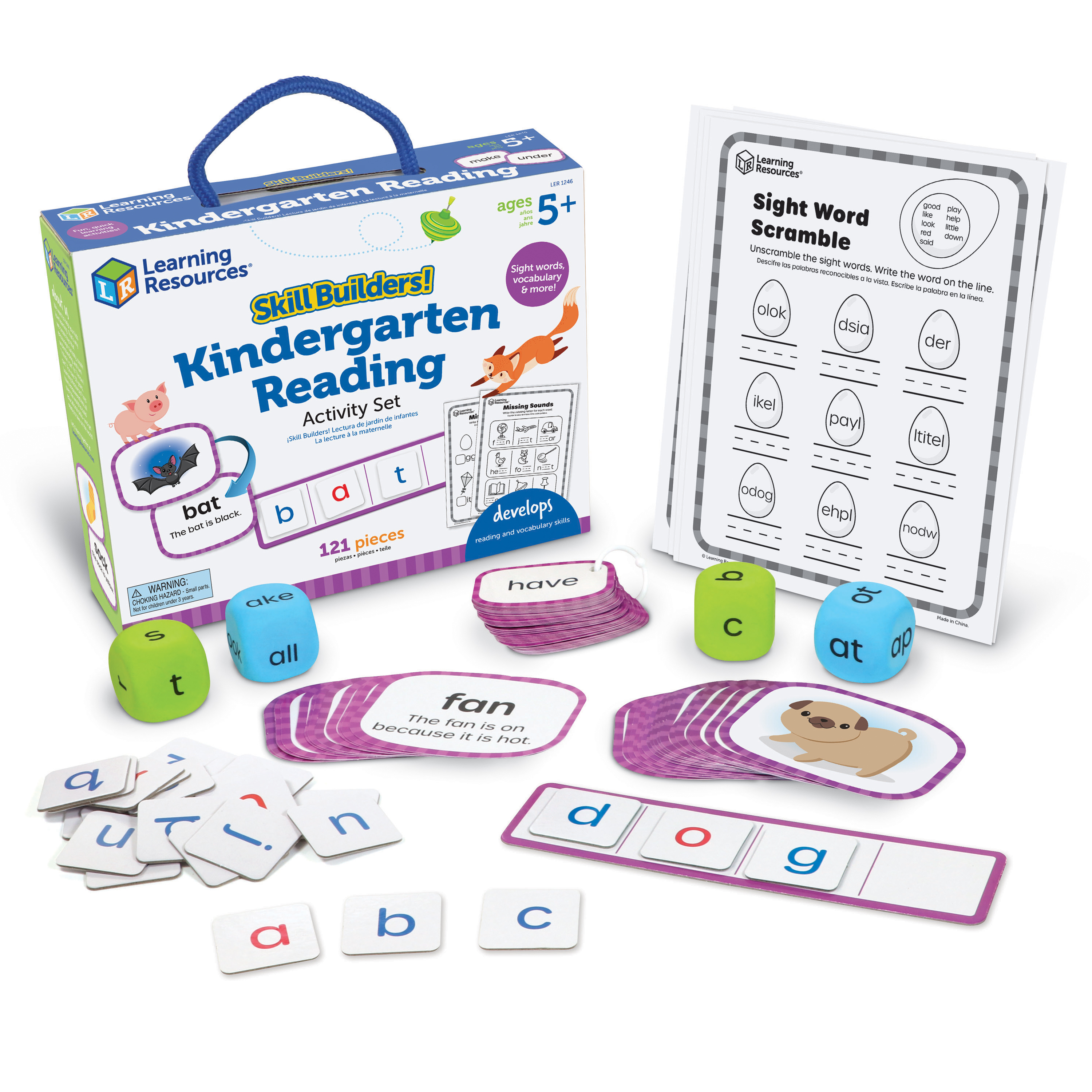 Kindergarten　Builders!　Reading　Activities,　Educational　Learning,　Ages　Activity　Learning　Kindergarten　Reading　Skill　Pieces,　Resources　122　Toys,　Set,　5+