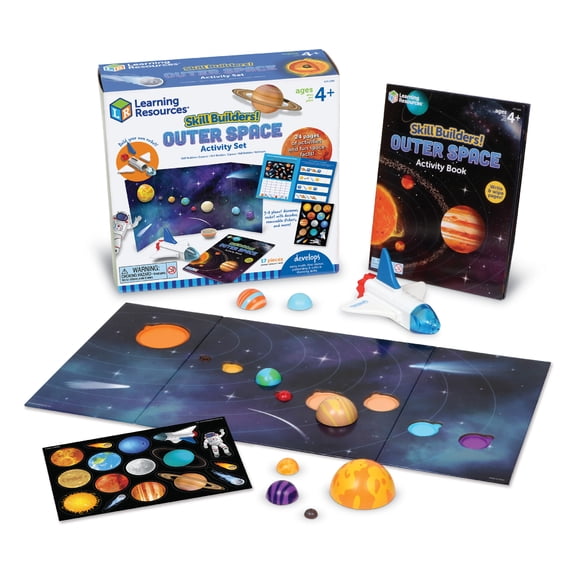 Learning Resources Skill Builders! Outer Space Activity Set , Preschool Science Learning Activities, Ages 4+
