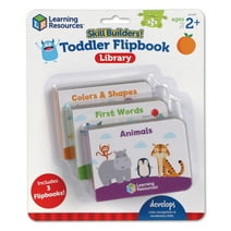 Learning Resources Skill Builders! Toddler Flipbook Library - ABC Learning for Toddlers Ages 2+