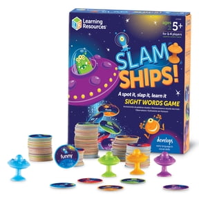 Learning Resources Slam Ships Sight Words Game - Phonics Flash Cards, Board Games, Ages 5+