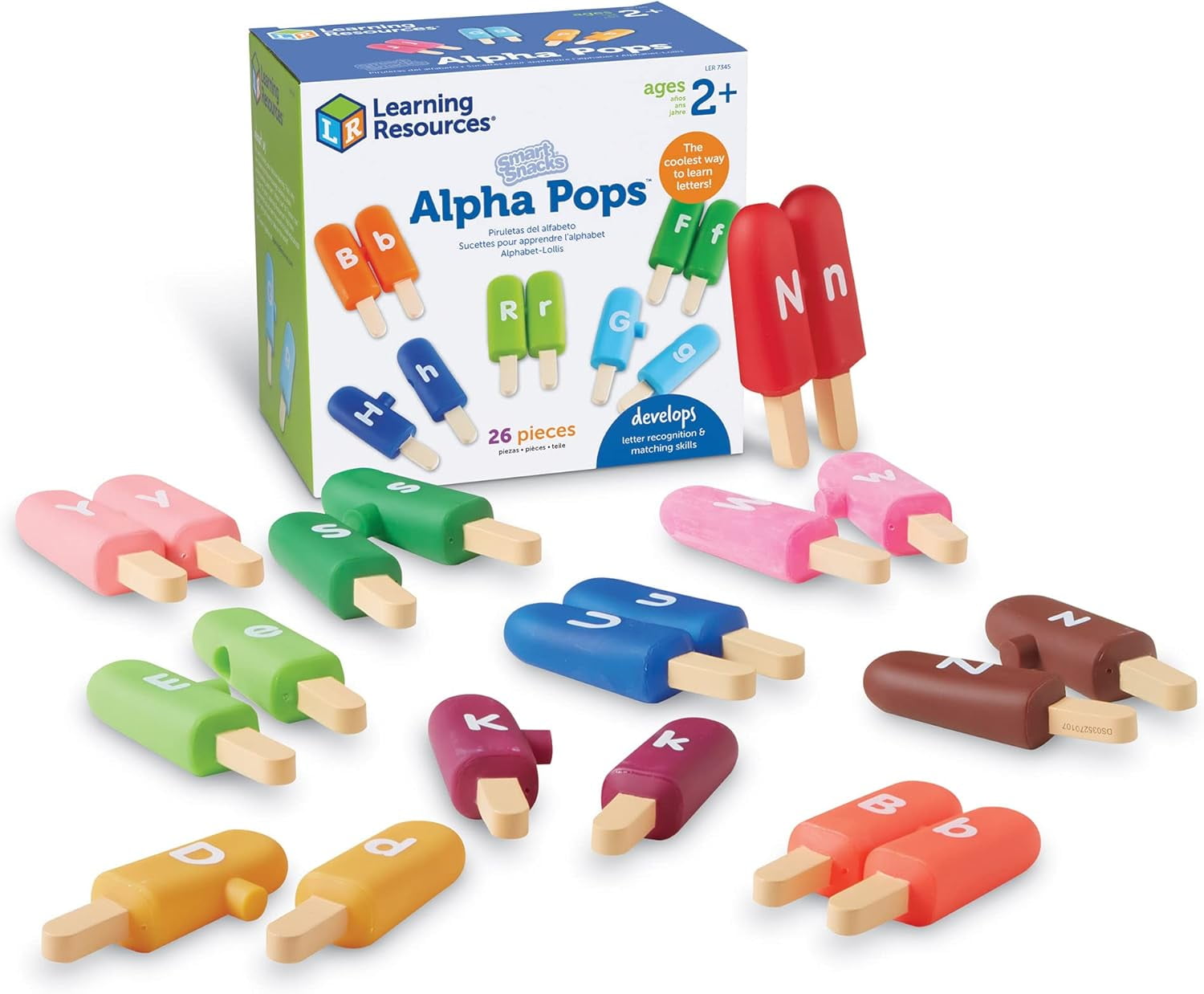 Learning Resources Smart Snacks Alpha Pops, 26 Pieces, Age 2+, Toys for ...