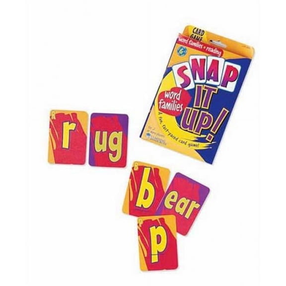 Learning Resources Snap It Up! Phonics & Reading Card Game, Homeschool, Reading Game, 90 Cards Included, Ages 6+