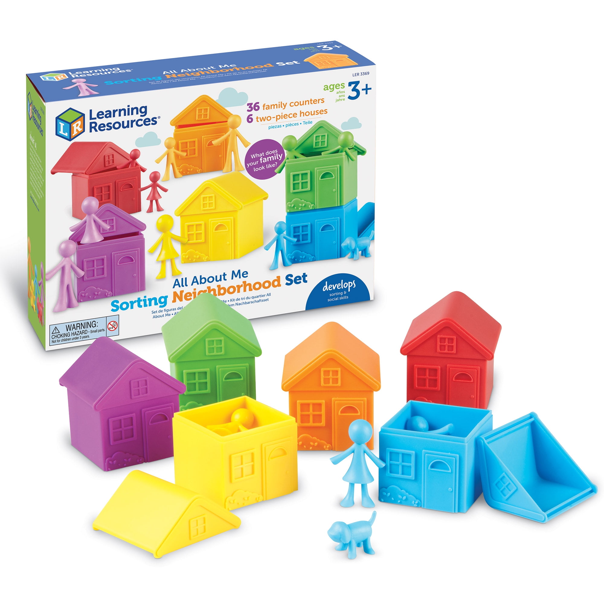 Learning Resources  All About Me Sorting Neighborhood  Montessori Preschool Activities, Ages 3+
