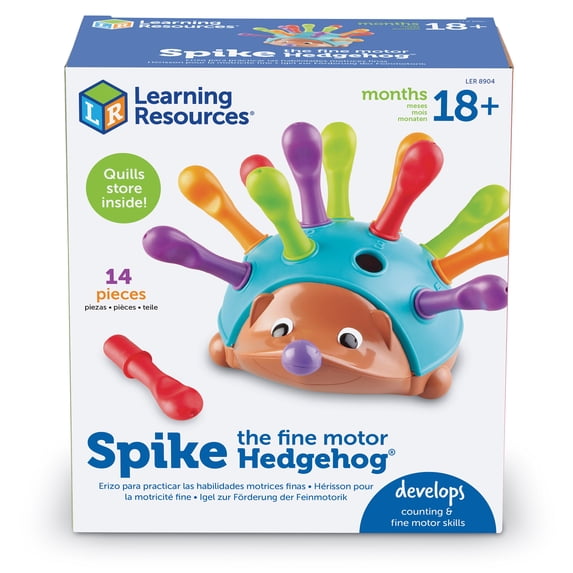Learning Resources Spike The Fine Motor Hedgehog, Sensory Toys, Montessori, Ages +18 Months