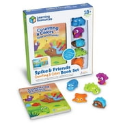 Learning Resources Spike and Friends Counting & Colors Book Set - 6 Pieces, Educational Toys for Boys and Girls Ages 18+ Months
