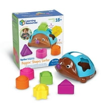 Learning Resources Spike the Fine Motor Hedgehog Poppin' Shapes Sorter - 7 pieces, Toddler Learning Toys for Boys and Girls Ages 18 + Months