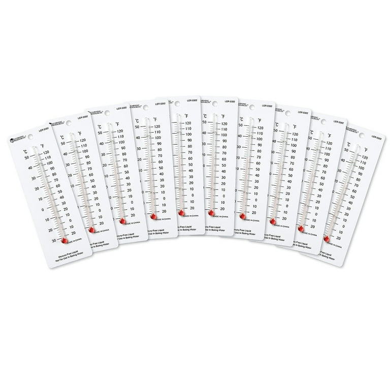 Horizontal Room Thermometers - 10 per pack