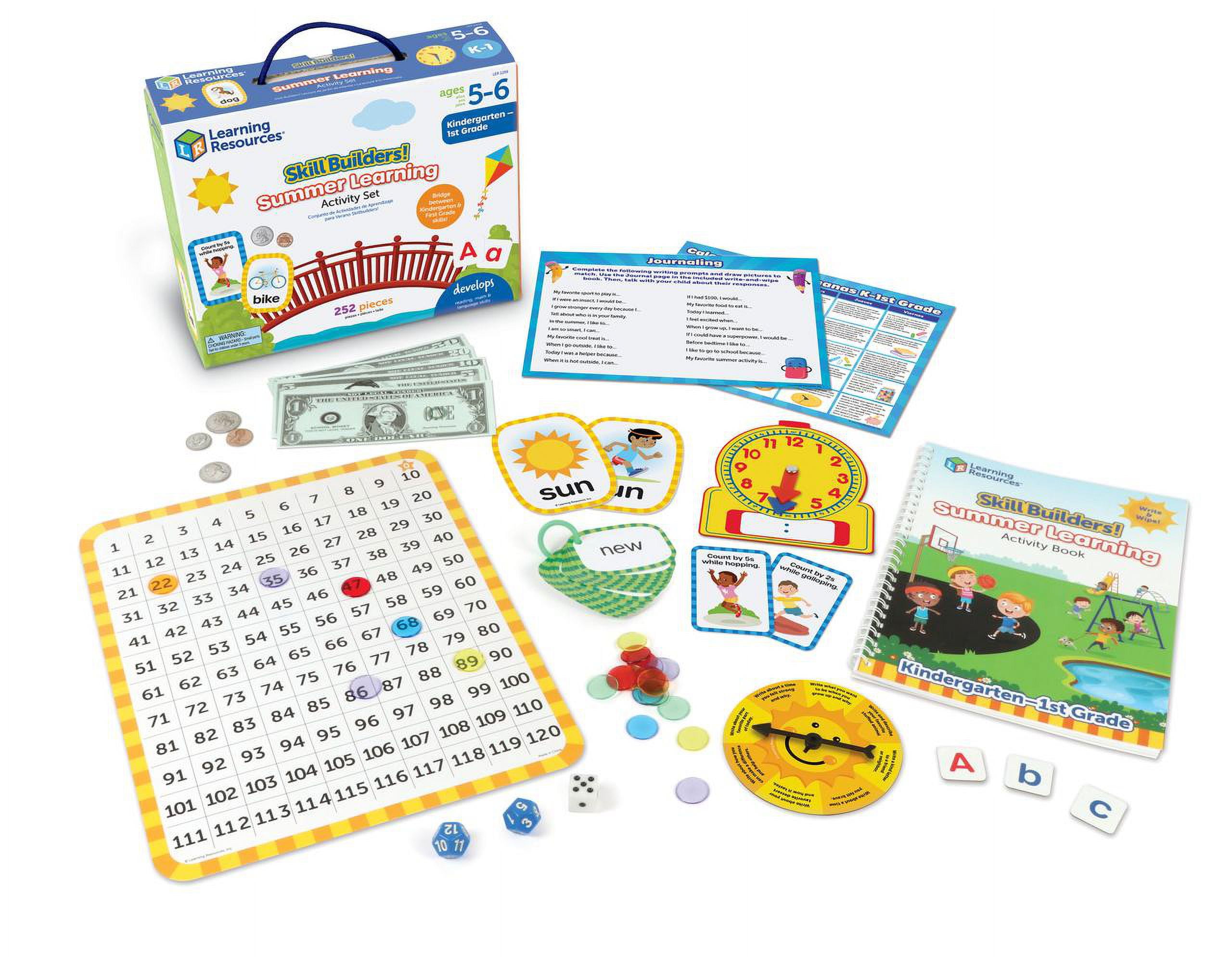 Learning Resources Summer Learning Activity Set - Kindergartner and First Grade Learning Activities