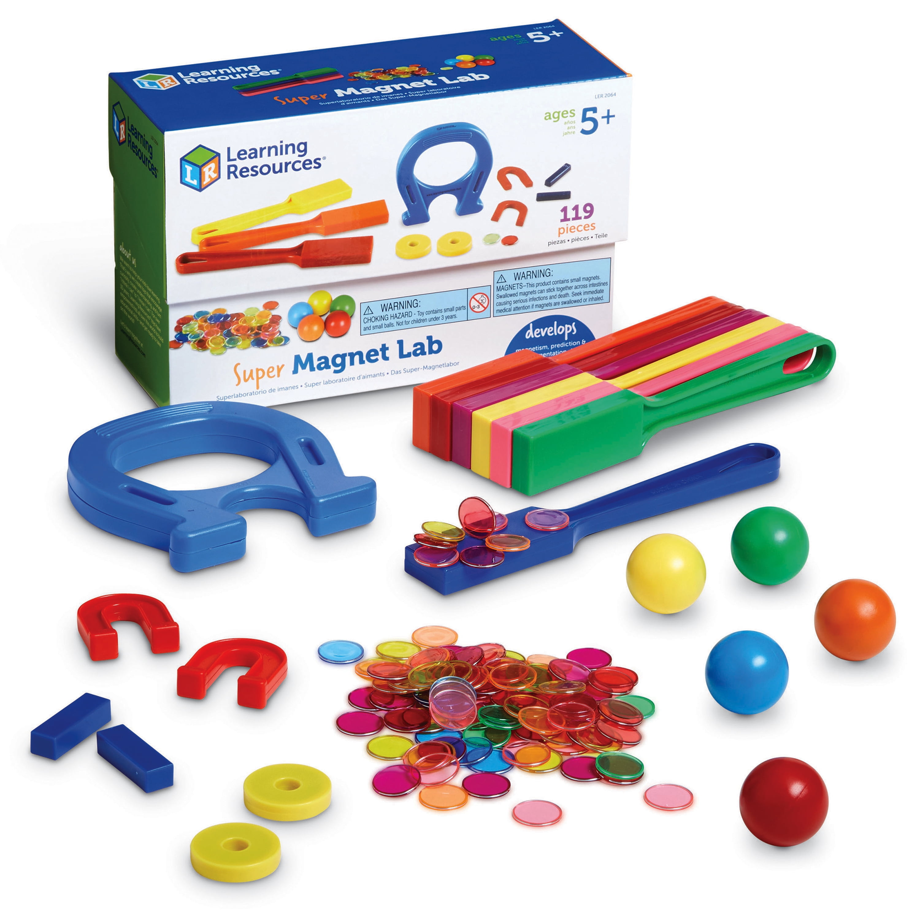 Forhåbentlig par Ulempe Learning Resources Super Magnet Lab Kit - Stem Toys for Boys and Girls Ages  5+ , Science Learning Activities for Kids - Walmart.com