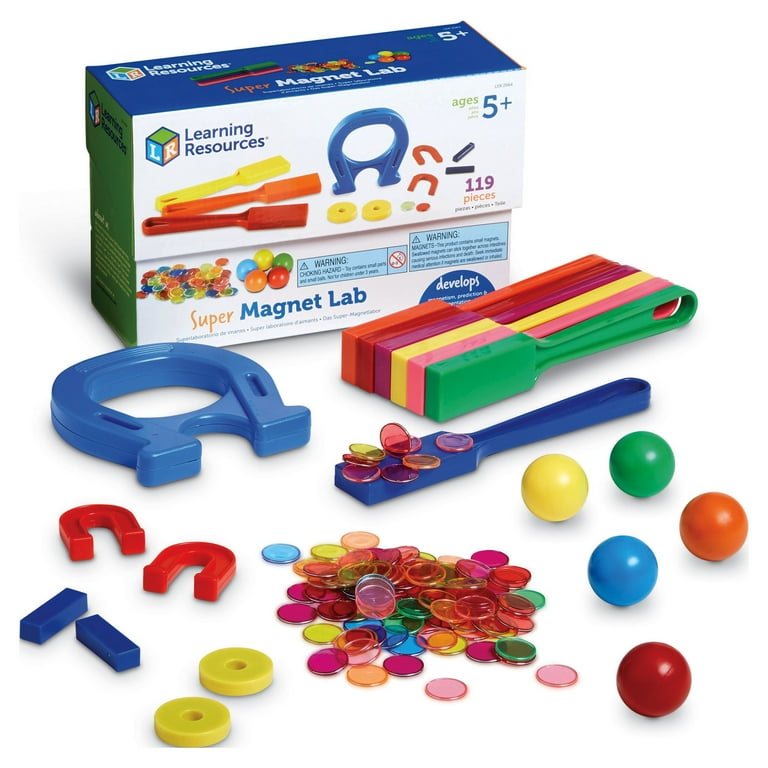Learning Resources Horseshoe Magnets Set - Skill Learning: Magnetism - 5 Year & Up - Assorted