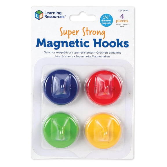 Learning Resources Super Strong Magnetic Hooks Set, Classroom Supplies