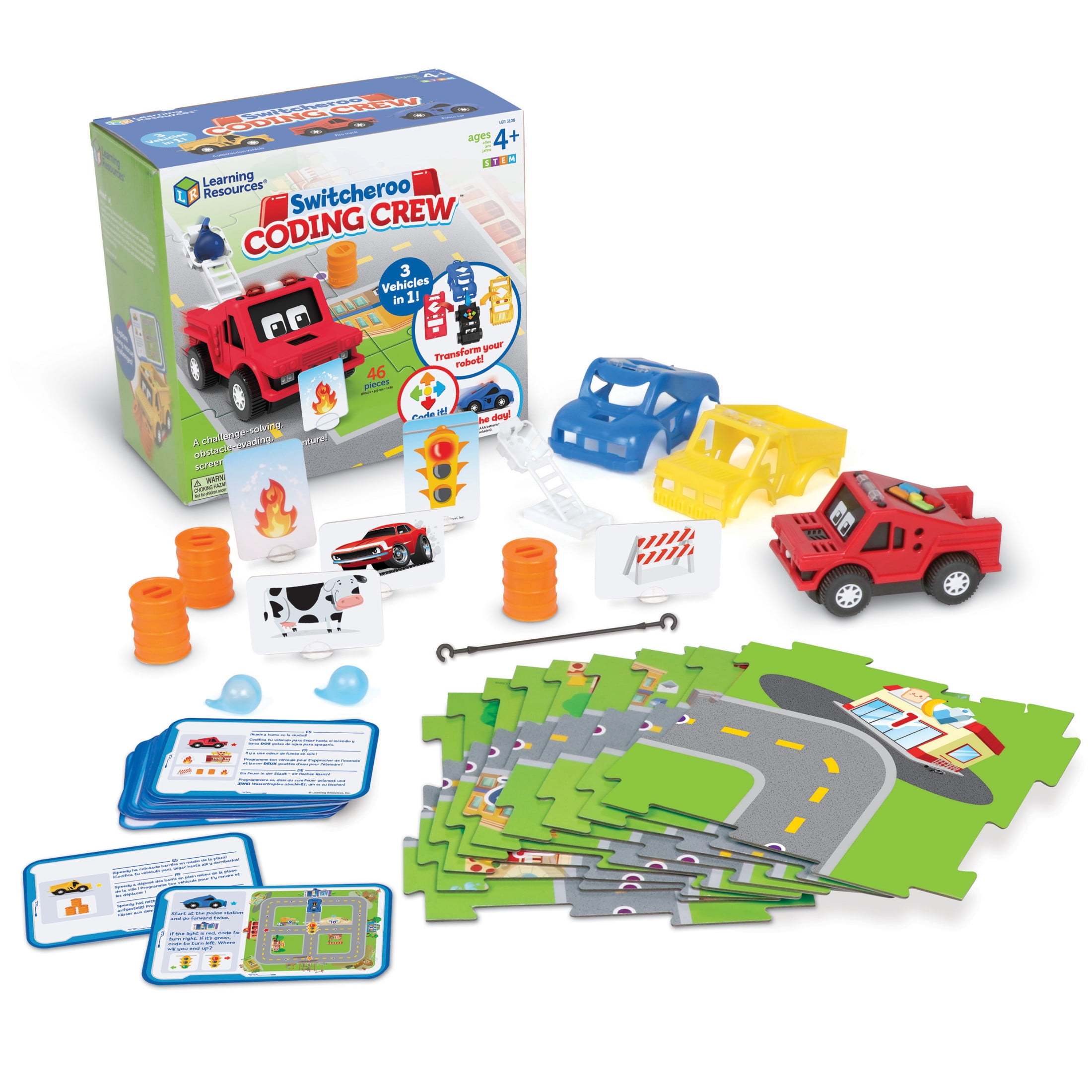 Learning Resources Switcheroo Coding Crew, Code Games for Boys and Girls, Robotics, Ages 4+