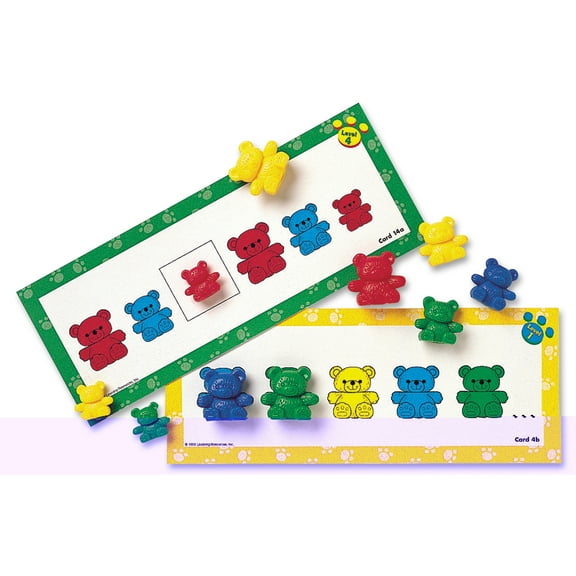 Learning Resources Three Bear Family Pattern Cards, Early Math, Bears Not Included, Ages 3+