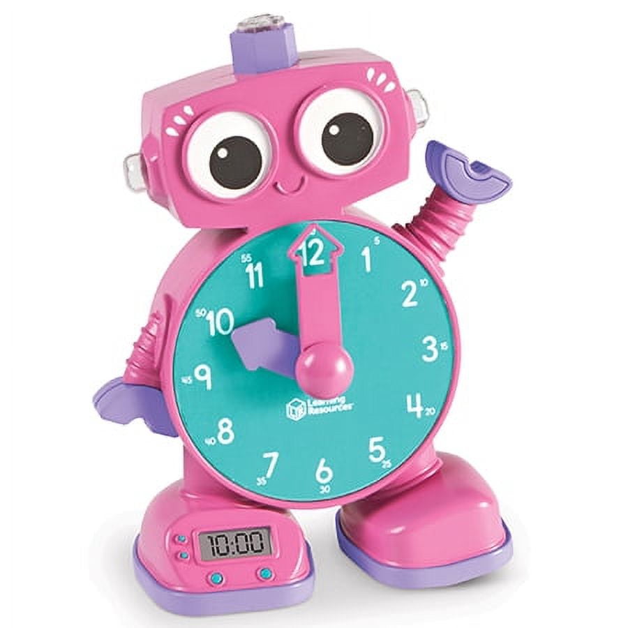 Learning Resources Tock the Learning Clock Pink Toddler