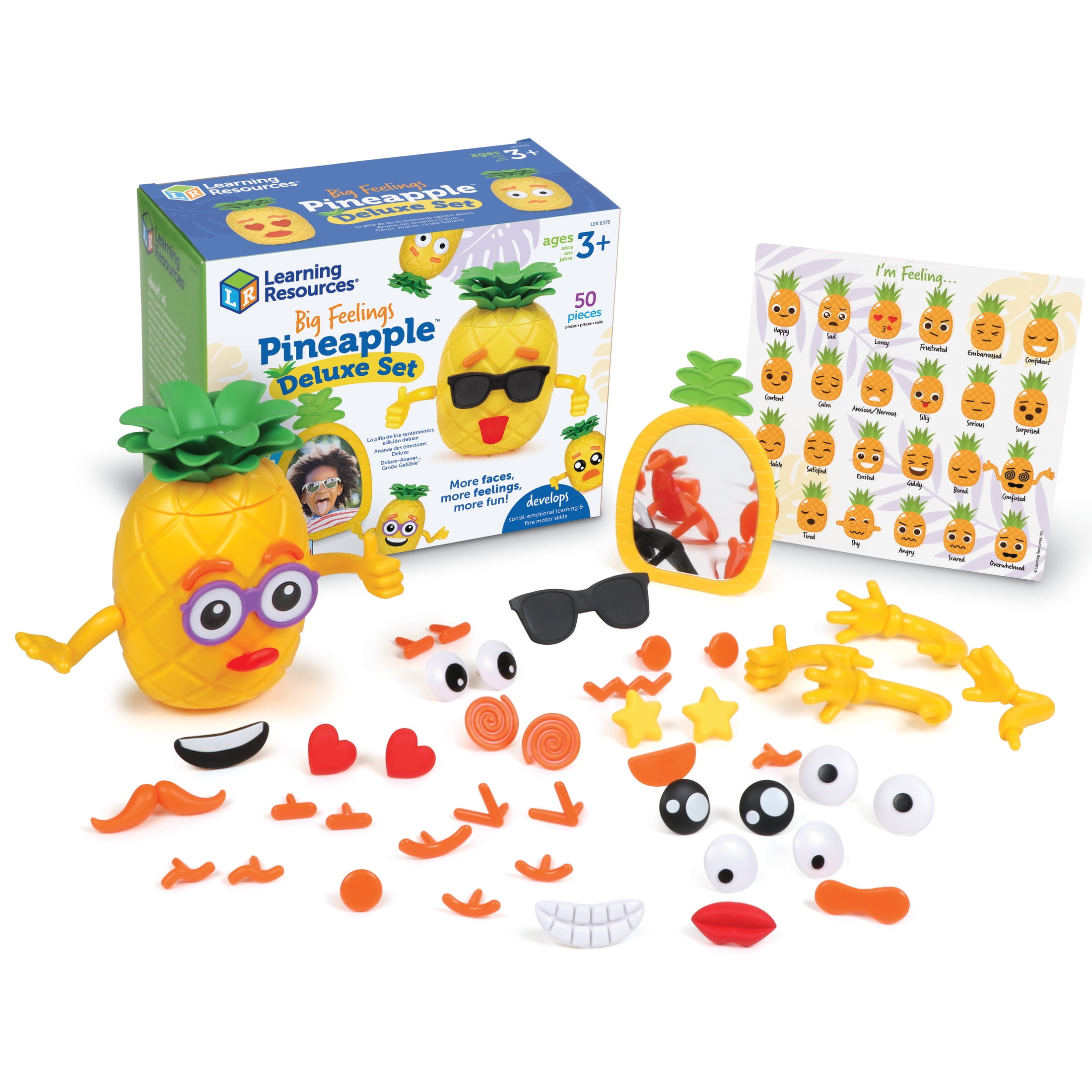 Learning Resources Big Feelings Pineapple Deluxe Set Social Emotional Toys for Toddlers, Ages 3 and Up