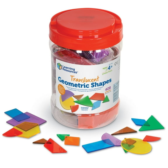Learning Resources Translucent Geometric Shapes