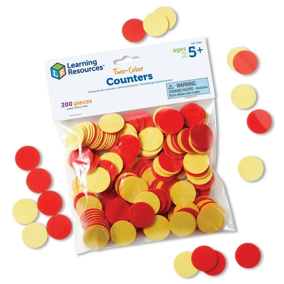 Learning Resources Two-Color Counters, Math Manipulatives, Ages 5+