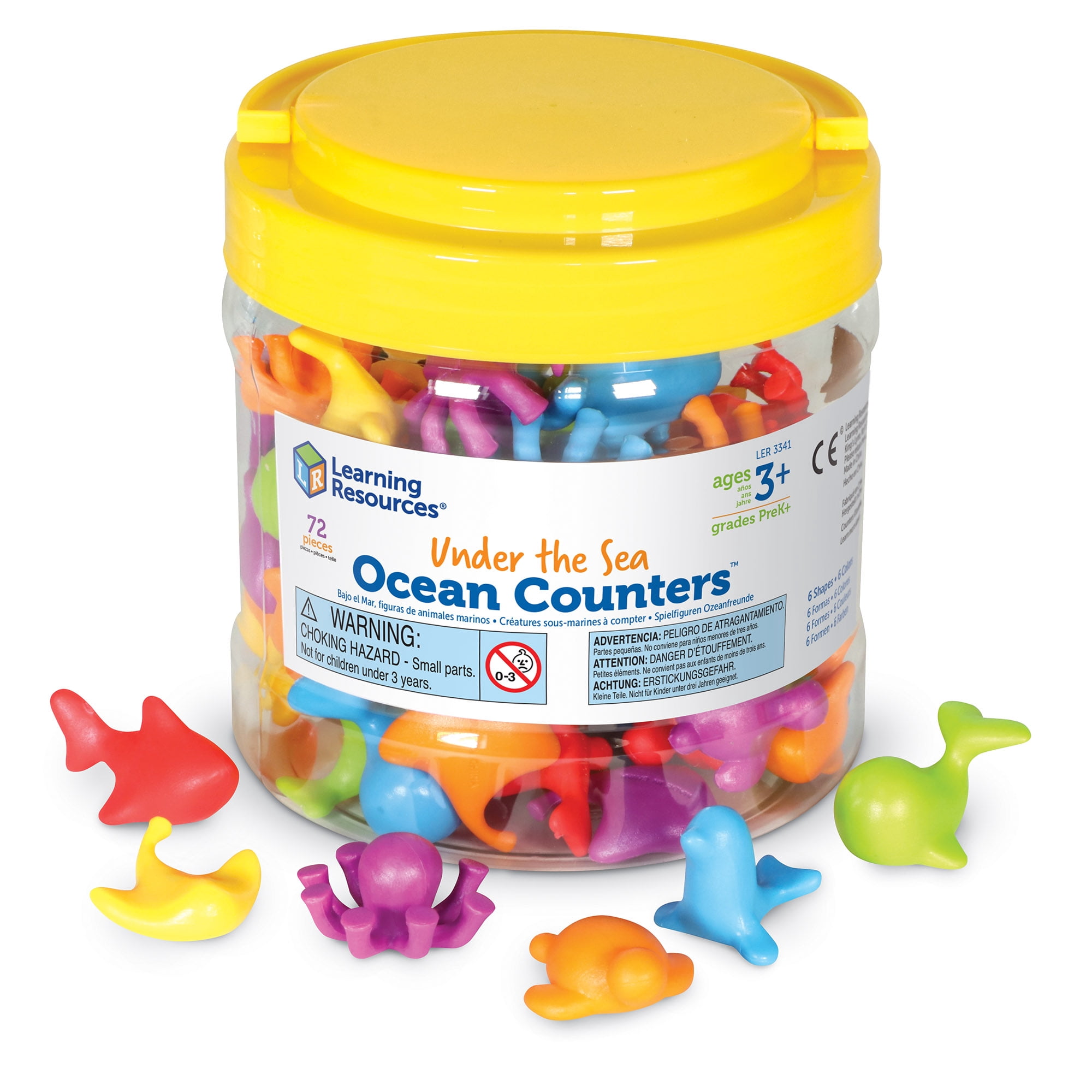 Learning Resources Under The Sea Ocean Counters, Preschool Toys, Ages 3+