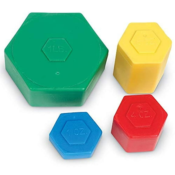 Learning Resources Weight Pax Custom Safe-T Weights, Set of 13 with Box