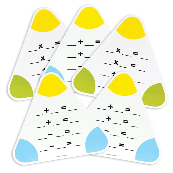 Learning Resources Write & Wipe Fact Family Boards, Classroom Supplies, Ages 6+