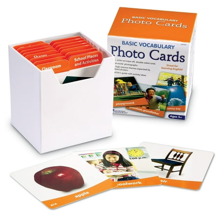 Learning Resources Write & Wipe Cards Early Learners K+ Language Skills Storage Box 156 Count Pack