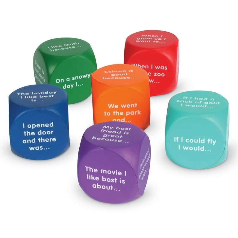 Learning Resources Writing Prompt Cubes, Educational Toys, Ages 5+ 
