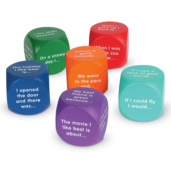 Learning Resources Writing Prompt Cubes, Educational Toys and Teacher Tools, Ages 6+