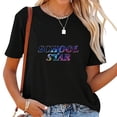 thumbnail image 1 of Learning Rocks Back to School Gifts Women's Cool Graphic Tee Shirt, Summer Short Sleeve Top with Stylish Print, 1 of 3
