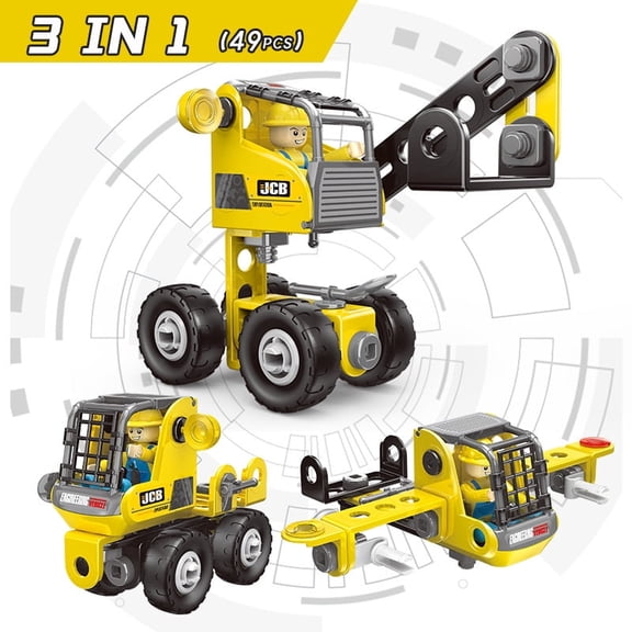 Children's STEM Science Building Blocks, 43 Pieces, Ages 5+, Family Classroom Activity, Urban Engineering, 3 Assemblies