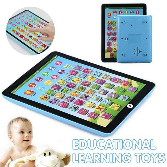 Learning Tablet with ABC/Words/Numbers/Games/Music，Interactive Educational Electronic Learning Pad Toys for Age 1 2 3 4 5 Year Old