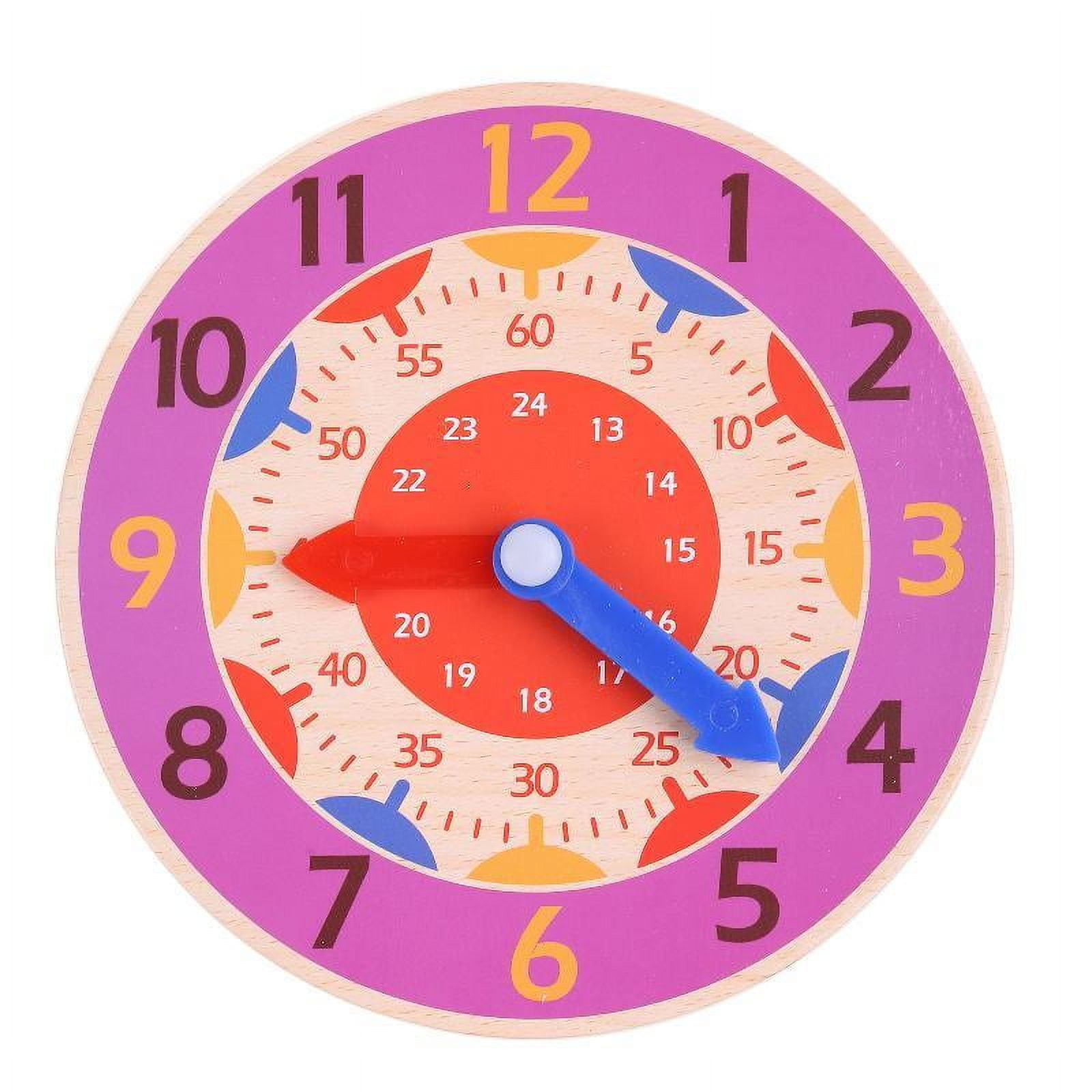 Learning Teaching Clock for Time Recognition Learning Toy Toddler Funny ...