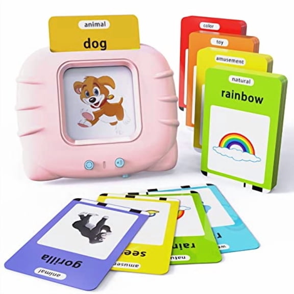Learning Toy with Music for Toddler Age 1 2 3 4 5,520 Sight Words Talking Flash Cards Toy for Girls to Learn Alphabet Number Color Shapes and More