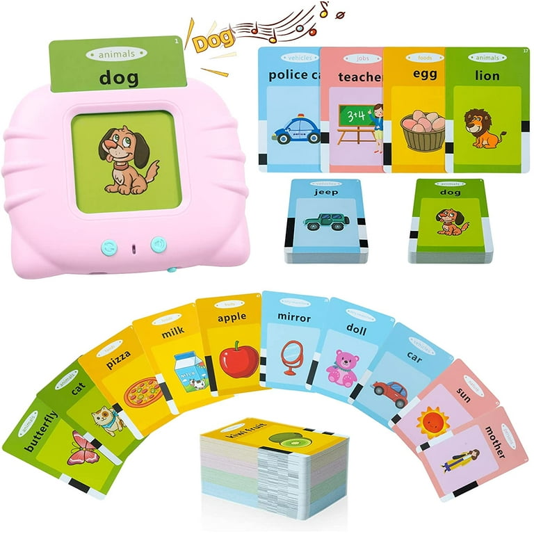 Learning Toys For 3 4 5 6 Year Old Boys Audible Toddler Flash Cards Electronic Educational Preschool Activities Kindergarten Christmas