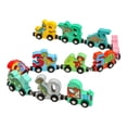 thumbnail image 1 of Learning Toys Colorful Wooden Dinosaur Train Set for Kids, Educational Number Blocks Toy, Safe Magnetic Connection, Ages 3 and Up, 1 of 5