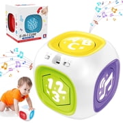 Learning Toys for 1 2 3 Boys Girls, Bilingual Montessori Educational Toy for Toddler 1-3, 6 in 1 Baby Activity Cube 6+ Months