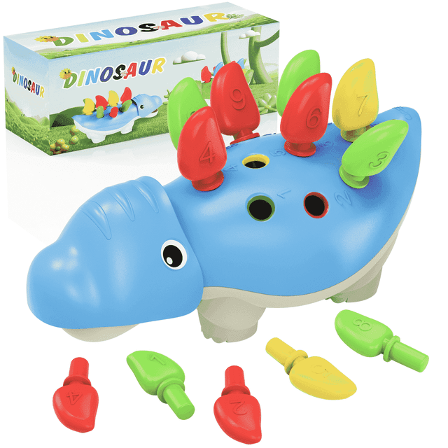 Math Learning Gifts UUGEE Montessori Toy for Toddler 1-3, Dinosaur Learning & Fine Motor ...