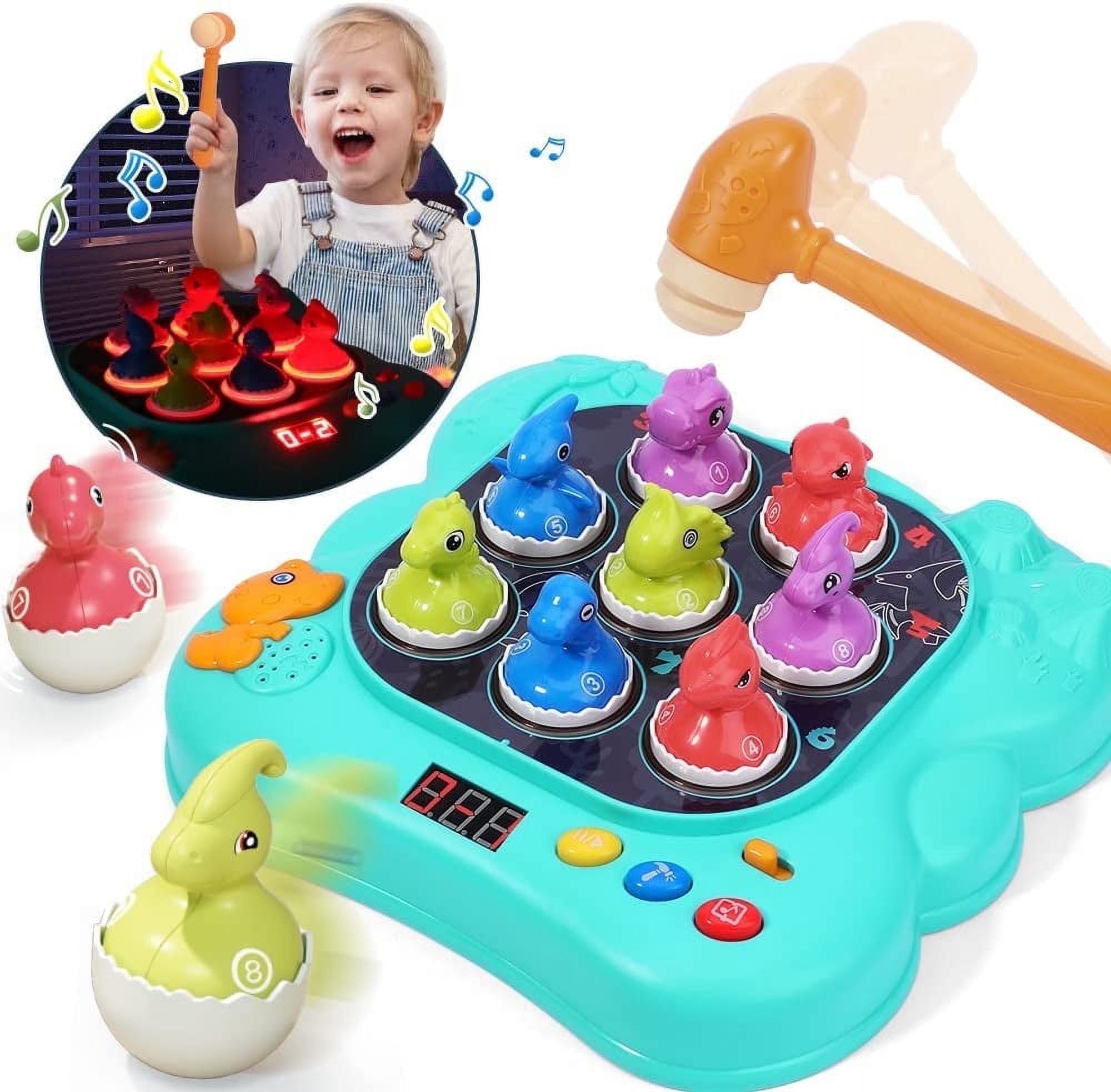 Toys for Toddlers 2-4, Whack A Dinosaur Game, Learning Educational Toys for 2-4 Years Old Boys Girls Gifts