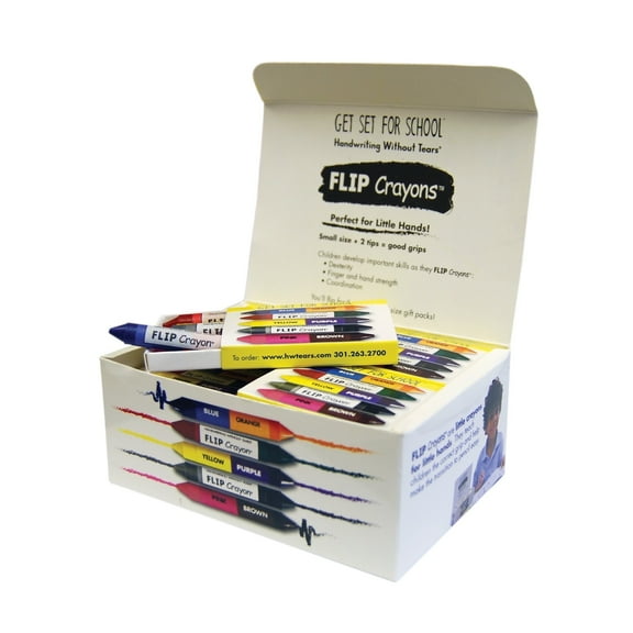 Learning Without Tears Flip Crayon Gift Set, 100 Count