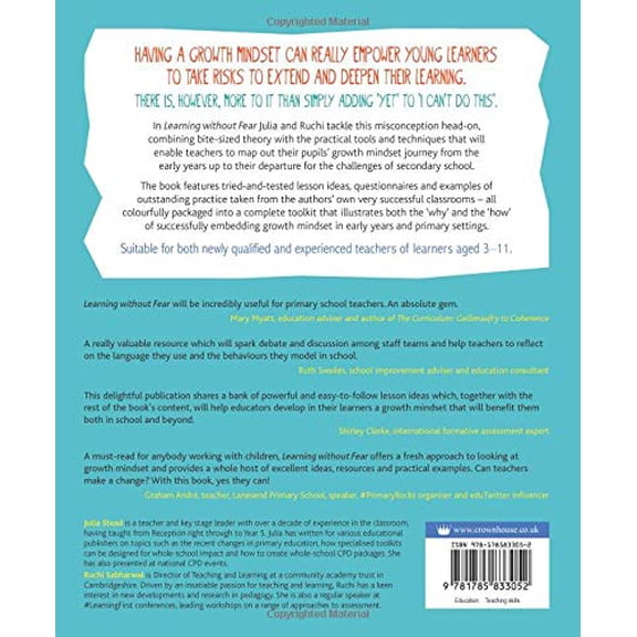 Pre-Owned Learning Without Fear: A Practical Toolkit for Developing Growth Mindset in the Early Years and Primary Classroom [Paperback] Julia Stead and Ruchi Sabharwal