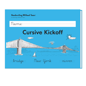 Handwriting Without Tears Cursive Kickoff 2nd Grade Cursive Handwriting Workbook, 104 Pages