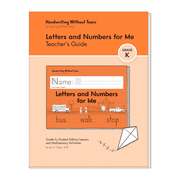 Handwriting Without Tears - Letters & Numbers for Me Teachers Guide, Kindergarten