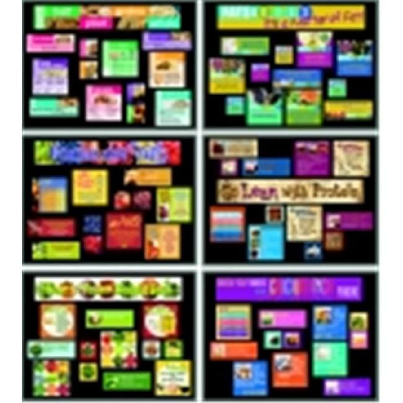 Learning Zonexpress Food Groups Display Bulletin Board Kit, Pack 6